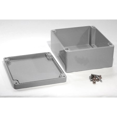 Hammond Screws Electrical Enclosures, 9.06 in H, 4.33 in D, 7.87 in W 1590Z231GY